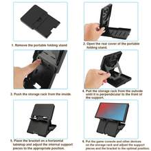 1pc Foldable 5-Angle Adjustable Stand, Compatible With Nintendo Switch OLED Lite Switch 2, Non-Slip Portable Desktop Game Stand With Charging Port And Game Card Storage, ABS Material, Suitable For Phone And Tablet Gaming Accessories - View 10