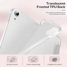 3-Fold Vertical Tablet Protective Case, Gray Transparent Soft TPU Back Shell, Auto Wake/Sleep Cover With Pen Slot, Compatible With IPad 10th Gen A16, 7/8/9th Gen 10.2", Air 11", Mini 6/7, Pro 11 2022, Air 4/5/6/7/8, 2025 New Tablet, Anti-Drop Drawing Office Protective Case - Grey - View 4