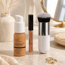 Julystar 3‑Piece Base Makeup Set, Liquid Foundation & Concealer With Free Makeup Brush, Soft Matte Long‑Wear 16H Oil Control, Lightweight Breathable, Full Coverage For Natural Flawless Daily Face Makeup - Set - View 11