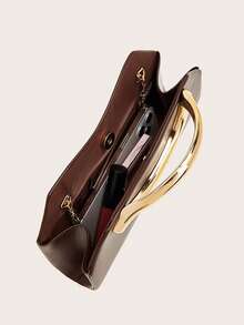 Women's Clutch Bag, High-End Handbag, Banquet Wedding Dress Matching Crossbody Clutch - Brown - View 6