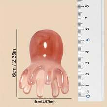 2pcs Octopus Head Scalp Massage Shampoo Brush, Resin Octopus Comb For Head Massage, Gua Sha Acupuncture SPA Function Design, Suitable For Daily Scalp Care, Relaxation Massage And Health Maintenance - Multicolor - View 7