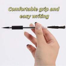 20pcs Blue & Black Minimalist Classic Neutral Pens 0.5mm Bullet Tip, Suitable For Office, Students, Daily Writing, Signing, Practice - Sets - View 3