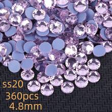 Pink Multi-Size Round Flat Back Glass Crystal Rhinestones, Multi-Color Crystal Gemstones Hot-Fix Beads, DIY Nail Art Glass Rhinestone Decorations, Glitter Nail Stickers Accessories, Suitable For Clothing, Bags, Shoes, Handicrafts - Multicolor - View 10