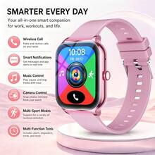 Jam Tangan Pintar Olahraga, Layar Sentuh Penuh 1,83 Inci, Dengan Pesan, Panggilan, Penghitung Langkah Olahraga, Kompatibel dengan Ponsel Android, Jam Tangan Kebugaran Pintar, Cocok untuk Hadiah Wanita, Pria, Teman, Hadiah Ulang Tahun - MultiWarna - View 13