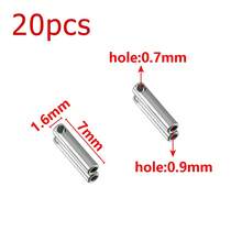 20Pcs Stainless Steel Leather Cord Chain Clasp Connectors, Leather Cord Pendant Connectors For DIY Necklace, Bracelet, Handmade Jewelry Accessories - DIY Accessories - View 13