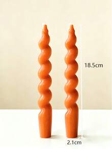 Orange Ribbed Scented Smokeless Candles, Halloween Decor Candles, Suitable For Cute Home Decor, Romantic Candlelight Dinner, Wedding Decoration, Holiday Gift, Meditation/Sleep, Christmas Tabletop Decor, Premium Gift For Best Friends (High-Quality Candles) - Incense and Candles - View 8