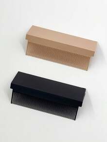 3/2pcs Straight Hair Comb, Self-Adhesive Hair Accessory, Heat-Resistant Design, Suitable For Home And Salon Use, Unisex Styling Tool, Heat-Resistant Straight Hair Comb, Plastic Straight Hair Comb, Suitable For Straight Hair, Home Essential, Hair Tool, Hair Comb, Hair Clipper, Christmas/Halloween Hair Care Tool, Gift For Girls - Multicolor - View 14