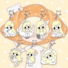 New Q-Version Wild Autumn Pendant Cute Anime Acrylic Keychain Pendant High Aesthetic - Multicolor - View 1