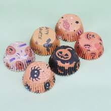 150 Halloween Cupcake Liners, 6 Patterns, Standard Cupcake Paper, Suitable For Halloween Party, Used For Making Cakes And Dessert Decoration - Multicolor - View 3