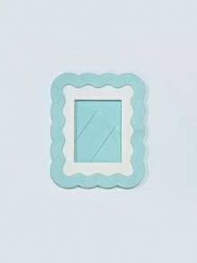 Wavy Scallop Edge Pastel 3 Inch Photo Frame, Desktop Tabletop Display Holder For Instax Mini Photocard, Cute Ins Style Desk Decor - View 8