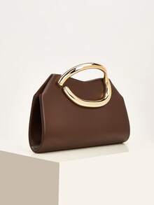 Women's Clutch Bag, High-End Handbag, Banquet Wedding Dress Matching Crossbody Clutch - Brown - View 8