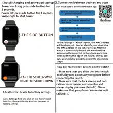 NcmRyu 1.83 吋全觸控 HD 智慧手錶，男女通用熱門運動智慧手錶，支援無線通話、簡訊、鬧鐘、運動模式、音樂播放，多功能智慧手錶，相容 Android 智慧型手機 - 彩色 - 查看 12