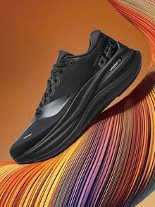 Li-Ning YUEYING 6 PRO Men's Optimized Cushioning Running Shoes Wide Toe Box ARHW015 - Black - View 2