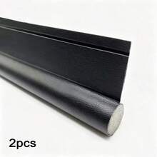 2pcs/1pc Self-Adhesive Door Bottom Seal Strip - Durable, Dustproof, Insect-Proof Seal Strip, Adjustable Door Bottom Seal Gap, Reduces Wind, Light, Cold Air , Suitable For Workshops And Homes, Curved Design | Durable Plastic Strip - A - View 11