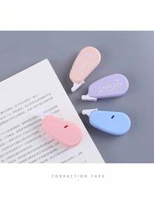 6pcs Set New Creative Portable Mini Correction Tape, Morandi Color Correction Tape Set, 6pcs Student Correction Tape Stationery - Sets - View 4