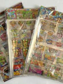 2/30pcs Snack Cutting Stickers, Japanese Retro Showa Style Cute Cartoon Glossy Stickers, Scrapbook Planner DIY Material Stickers - Multicolor - View 2