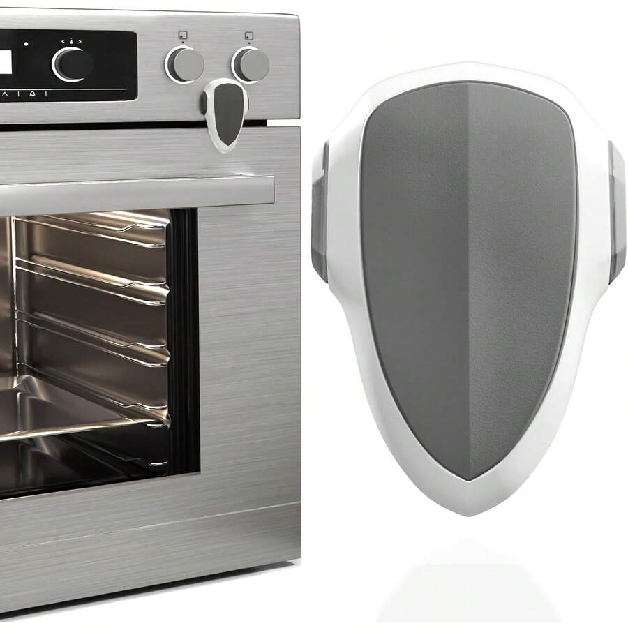 1/2 buah Pengunci Anak, Pengunci Oven Abu-abu, Bahan Tahan Panas, Mudah Dipasang & Digunakan, Tidak Membutuhkan Alat, Mencegah Luka Bakar dan Cocok untuk Penggunaan Oven, Penggunaan Dapur