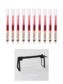 5pcs/10pcs Black/Blue/Red 0.5mm Ultra-Fine Liquid Ink Neutral Pen Refill Set, Optional Pen Pouch, Office Exam Ballpoint Pen, Student School Supplies - Sets - View 11