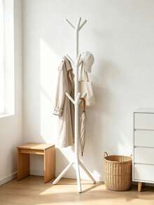 Giá treo áo khoác hình cây cho gia đình, giá treo đứng dễ lắp ráp, đế tam giác ổn định, thiết kế nhiều nhánh móc, phù hợp cho phòng ngủ hoặc lối vào - Nhiều màu - Xem 13