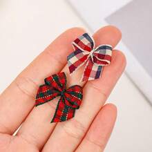 20 buah Pita Busur Kotak-kotak - Berbagai Pola Kotak-kotak) Busur Buatan Tangan 1 Inci, Cocok untuk Dekorasi Pohon Natal, Pembungkus Kado, Souvenir Pernikahan, Scrapbooking - Pembuatan Kartu, Pita Tahan Lama - A - View 8