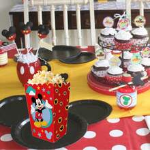4pcs/12pcs/24pcs Cartoon Theme Party Candy Boxes, Theme Party Gift Boxes, Candy And Cookie Boxes, Party Gift Bags, Party Gift Boxes, Suitable For Birthday Party, Candy And Popcorn Boxes Decoration, Applicable For Back To School Season Party, Essential Holiday Party Supplies - Multicolor - View 6