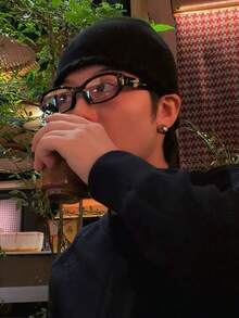 1對男士時尚休閒個性化星星裝飾黑色鏡框透明鏡片眼鏡 - 彩色 - 查看 6