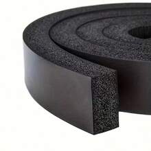 Black Non-Stick Foam Air Conditioner Wind & Rain Proof Tape - Non-Adhesive Foam Sealing Strip, Suitable For Air Conditioner Door & Window Sealing, Sound Insulation - Multiple Styles - View 7