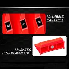 80-Piece Magnetic Modular Wrench Storage Box Compact Tool Storage Slot Fixed Tools - 80 Pieces - View 4
