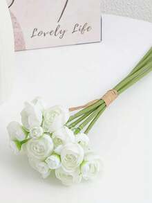 Realistic Artificial Peony Flower Home Indoor Decor Wedding Photography Prop Bouquet - Multicolor - View 5