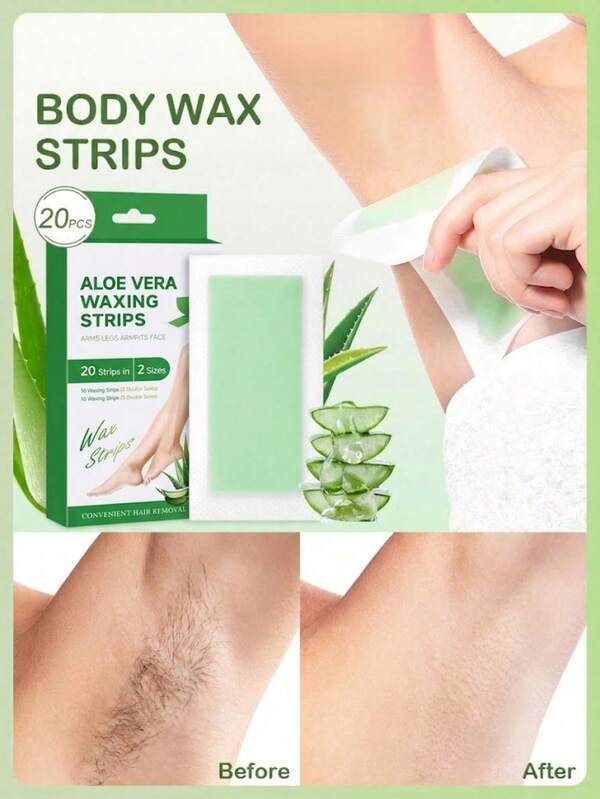 Aloe Vera Rose Double-Sided Wax Paper Armpit Hair Body Hair Removal Cream And Non-Irritating, With Mild Ingredients,Hair Removal Wax