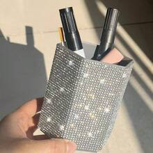 Makeup Brush Holder Hexagonal Pencil Cup, Lightweight Luxury Minimalist Style Desktop Organizer For Elementary Students - Multicolor - View 7