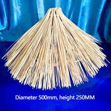 1pc Rustic Handmade Straw Hut Shaped Wicker Bamboo Lampshade, For E26 Bulb Pendant Light DIY Installation Or Decorative Lampshade Renovation - Size - View 7