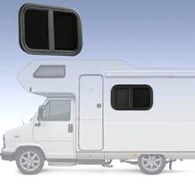 Wohnmobil Schiebefenster mit abgerundeten Ecken – Wasserdichtes Aluminium-Fenster mit UV-Schutz & schwarzer Pulverbeschichtung – Für Camper, Wohnwagen & Nutzfahrzeuge – 535x335mm - A - Übersicht 6