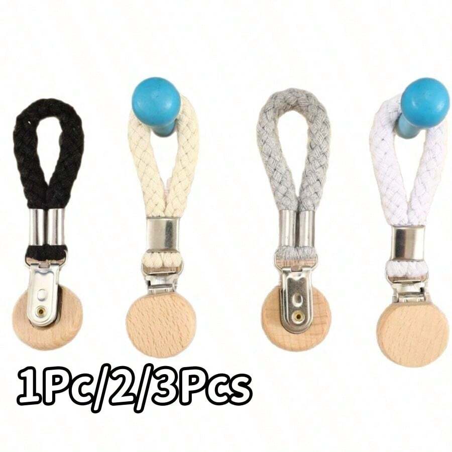 1Pc/2/3Pcs Stainless Steel Towel Clips, Multi-Functional Bathroom Hooks With Rope, Suitable For Towels And Face Cloths, Home Bathroom Storage Accessories