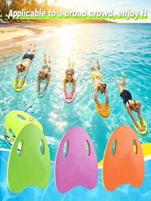Swimming Kickboard With Handle, Professional Swimming Training Board, Universal Design Kickboard With Handle, A-Shaped High Buoyancy EVA Foam Swimming Training Board, Non-Slip Swimming Learning Aid, Suitable For Beginners And All Swimmers, Pool Practice Float Board - Multicolor - View 2