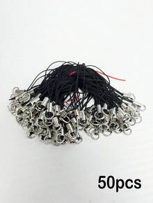 20/50/100pcs DIY Jewelry Making Materials, Phone Lanyard Cord Set With Silver Lobster Clasp, Suitable For Keychains And Pendants - Multicolor - View 10