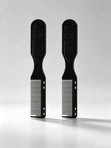 1pc/2pcs/3pcs Men's Dual-Use Double-Sided Brush Comb, Comb+Brush 2-In-1 Styling Tool, Men's Oil Hair Texture Comb, Beard Styling Brush, Hair Styling, Beard Styling Tool, Ideal Accessory For Professional Hairdressing - Multicolor - View 14