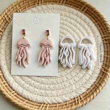 4Pcs Ocean Theme Polymer Clay Cutters, Jellyfish Seahorse Pattern Clay Molds, DIY Handmade Earring Pendant Jewelry Craft Making Tools - 4pcs - View 3