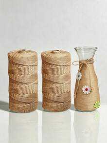 2mm Cuerda de yute natural, cuerda decorativa de yute, manualidades DIY, embalaje de regalos, jardinería, decoración de bodas y fiestas - Multicolor - Ver 13