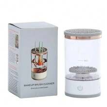 SOKANY 1 Makeup Brush Cleaner, Beauty Cleaning Tool.USB Power Supply.The Fuselage Is Clearly Visible.With A Variety Of Drying/Storage Functions, It Is Suitable For Makeup Brushes Of Various Sizes And Is An Essential Tool For Women's Makeup. - White - View 10