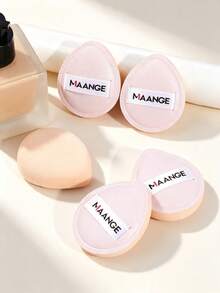 MAANGE 5/10pcs Professional Makeup Sponges, Dual-Use Dry & Wet, Portable Makeup Powder Puffs, Essential Travel Makeup Accessories, Suitable For Liquid Cosmetics, Makeup Tools For Home Or Outdoor Use, Gift For Girls. - Pink - View 3