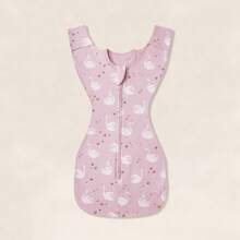 Infant Anti-Startle Swaddle, Soft And Breathable Fabric, Non-Stuffy, Dual-Direction Smooth Zipper For Easy Opening And Closing, Rainbow And Swan Cartoon Patterns, Tailored To Fit Newborn , Suitable For Spring/Autumn Daily Wear And Summer Air-Conditioned Rooms, Essential For Newborn Babies - Multicolor - View 15