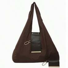Keychain Instantly Transforms Into A Storage Bag! Foldable And Lightweight, Available In Multiple Colors: Coffee Brown, Black, Khaki, And Army Green. The Storage Bag Instantly Transforms Into A Stylish Commuter Bag - View 3
