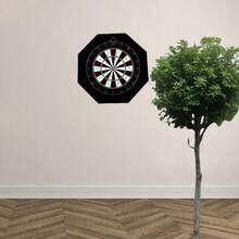 18 Inch Black Octagonal Dart Backstop, Can Be Used As Dart Storage, Expands Dart Flight Range, Protects Walls, Perfect For Dart Practice. - Black - View 1