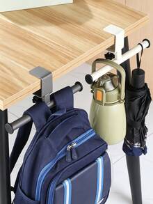 1 buah Gantungan Samping Meja, Warna Solid Polos, Gantungan Lembut Saat Disentuh, Gaya Minimalis, Gantungan untuk Semua Musim, Cocok untuk Pelajar dan Pekerja Kantor, Meja Sekolah, Meja Kerja, Ruang Belajar, Gantungan Tas Samping Meja Kantor - MultiWarna - View 3