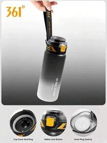 361degree 1pc 361° 770ml Gradient Color Large Capacity Sports Water Bottle With Straw, Multi-Functional Shaker Cup, Cold And Hot Dual Use, Unisex Portable Easy-Grip Water Container With Lanyard, Suitable For Outdoor Running, Gym Fitness, Cycling - Multicolor - View 9