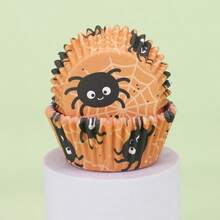 150 Halloween Cupcake Liners, 6 Patterns, Standard Cupcake Paper, Suitable For Halloween Party, Used For Making Cakes And Dessert Decoration - Multicolor - View 8