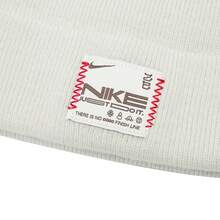 Nike Logo Polyester Outdoor Comfortable Casual Warm Embroidered Knit Beanie Unisex White - White - View 7