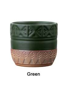 1 Pc Boho Ceramic Coffee Cup, 250ml/8.45oz Rustic Embossed Geometric Tree Pattern Tumbler Mug For Espresso Arabic Coffee Latte Cappuccino Iced Coffee Tea Water, Home Kitchen Office Tabletop Decor, Gift For Coffee Lovers Housewarming Birthday Holiday - Multicolor - View 13