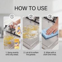 jakehoe Oil Stain Cleaner, Fast Stain Removal, Gentle Multi-Material Penetrating Cleaning, Easy To Rinse, Universal For Kitchen, Clothing, Tile Surfaces, Range Hood, Stove, Household Essential, Holiday Must-Have, Perfect Gift Choice - Liquid - View 8